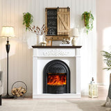 45" Electric Fireplace with Mantel, Electric Fireplace Heater, Fireplaces TV Stand w/Freestanding for TVs Up to 55", 30" Fireplaces Insert Entertainment Center with Realistic 3D Flame for Living Room LIDYUK
