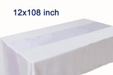 WENSINL White Table Runner 10 Pack - Satin Table Runners 12 x 108 Inches Long for Wedding Parties Birthday Meeting Events Decorations WENSINL