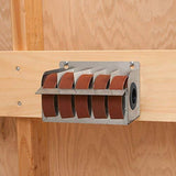 Peachtree Woodworking Supply Steel Dispenser with Multi-Roll Assorted Abrasive Rolls for Wood Turners, Wood, Metal Workers, Automotive Body Work in Assorted Grits 150, 240, 320, 400 and 600 Grit Rolls Peachtree Woodworking Supply