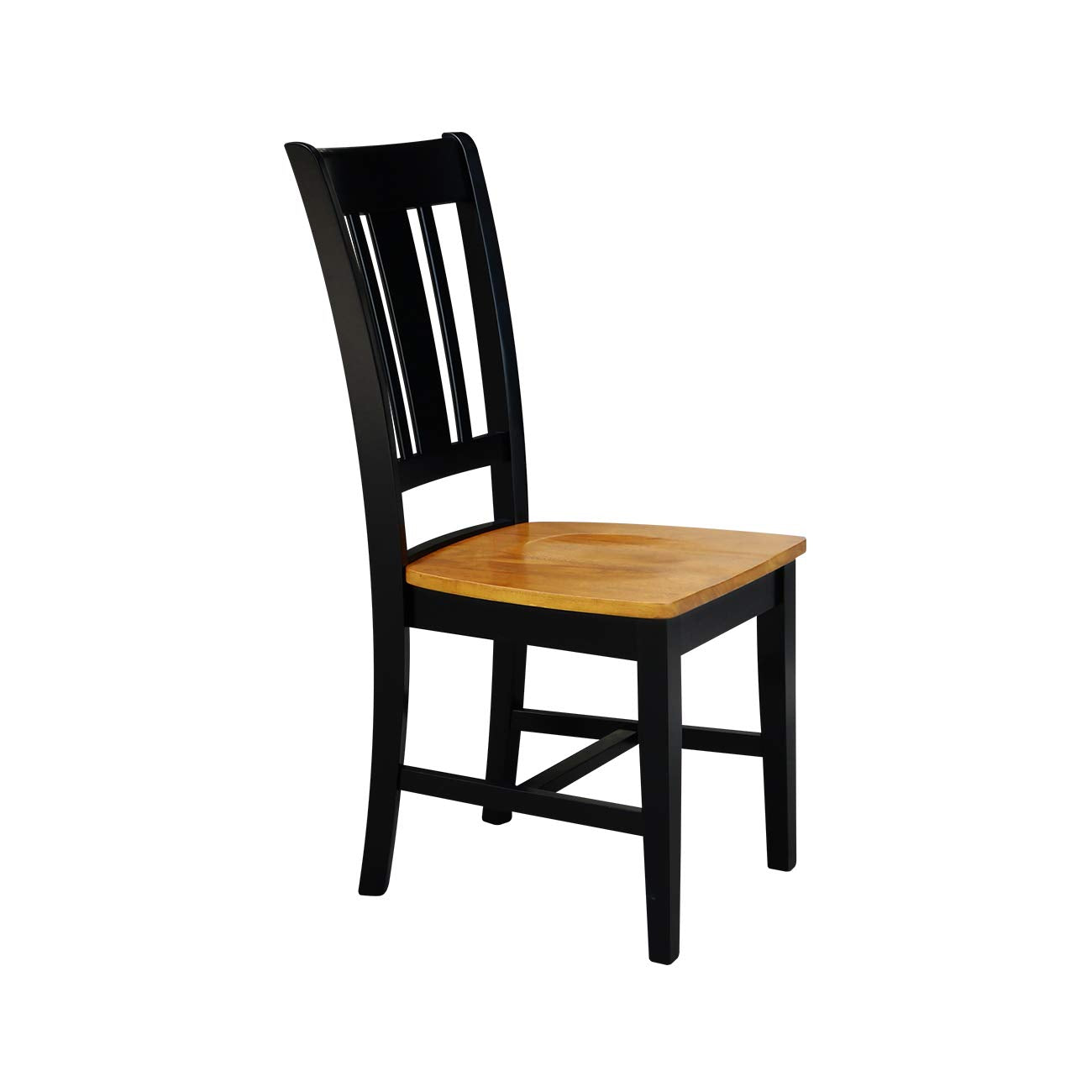 International Concepts 30" Round Top Pedestal Table - With 2 San Remo Chairs, Black/Cherry - WoodArtSupply