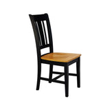 International Concepts 30" Round Top Pedestal Table - With 2 San Remo Chairs, Black/Cherry IC International Concepts