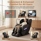 Massage Chair Full Body 2026 Upgraded Zero Gravity Recliner with Heat,8 Fix Points,Bluetooth, Airbag,Touch Screen,Footrest,L-Track Shiatsu Massage Chair Full Body for Parents Seniors