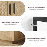 GAOMON 5-Tier Burlywood Industrial Bookshelf with Storage Cabinet and Open Display Shelves GAOMON