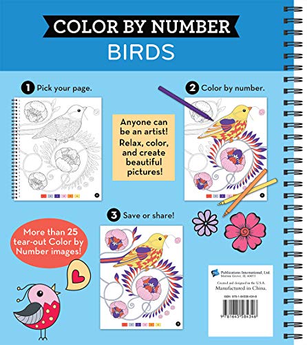 Brain Games - Color by Number: Birds New Seasons