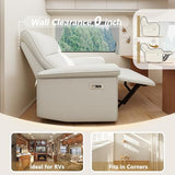 cinkehome Wall Hugger Power Recliners for Small Spaces, Electric RV Recliners with USB, Modern Recliner Chair for Living Room, Apartment