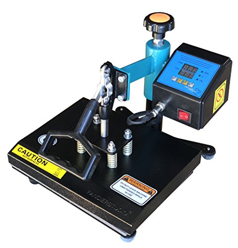 Fancierstudio Heat Press 9-by-12-Inch Heat Press Swing Away Heat Press 9"x12" Coated with Sheet Sublimation Heat Press Rhinestone Heat Press 9x12 GB Fancierstudio