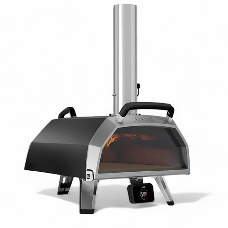 Ooni Karu 2 Pro Multi-Fuel Pizza Oven - Wood and Gas Outdoor Pizza Oven with Pizza Stone & Intergrated Thermometer, Pizza Oven Outdoor, Dual Fuel 16 Inch Pizza Maker, Outdoor Cooking Grill ooni