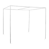 LOYALHEARTDY Canopy Bed Frame Stainless Steel Full Size Bed Canopy Frame Bed Post Poles Fit for Four-Corner Bed and Mos-Quito Curtains, Silver (78” x 78” x 78”) LOYALHEARTDY