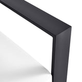 Modway Tahoe Aluminum Modular Right-Facing Outdoor Patio Loveseat in Gray White with Weather-Resistant Cushions, Couch for Garden Backyard, Poolside Modway