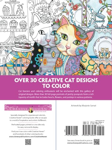 Creative Haven Creative Cats Coloring Book (Adult Coloring Books: Pets) Dover Publications