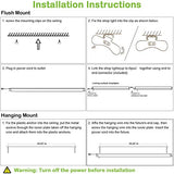 10 Pack 4FT Linkable LED Utility Light Fixture, 4400lm, 42W, 5000K Daylight for Workshop, Garage, Hanging or Surface Mount, with Power Cord, ETL hykolity