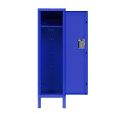 YESER Metal Storage Locker, School Locker Cabinet Lockers for Employees Gym Lockers, Lockable Storage Cabinet Small Locker for Bedroom, 54" Height Steel Locker for Home, Office, Blue YESER