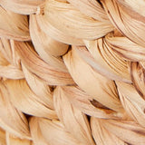 Deco 79 Seagrass Handmade Decorative and Functional Storage Basket Large Woven Basket Organizer with Ring Metal Handles, Basket for Storage 21" x 17" x 19", Brown Deco 79