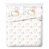 Jay Franco Hello Kitty Queen Comforter Set - 7 Piece Bedding Includes Sheet Set & Pillow Covers - Super Soft Pink Bedding Jay Franco