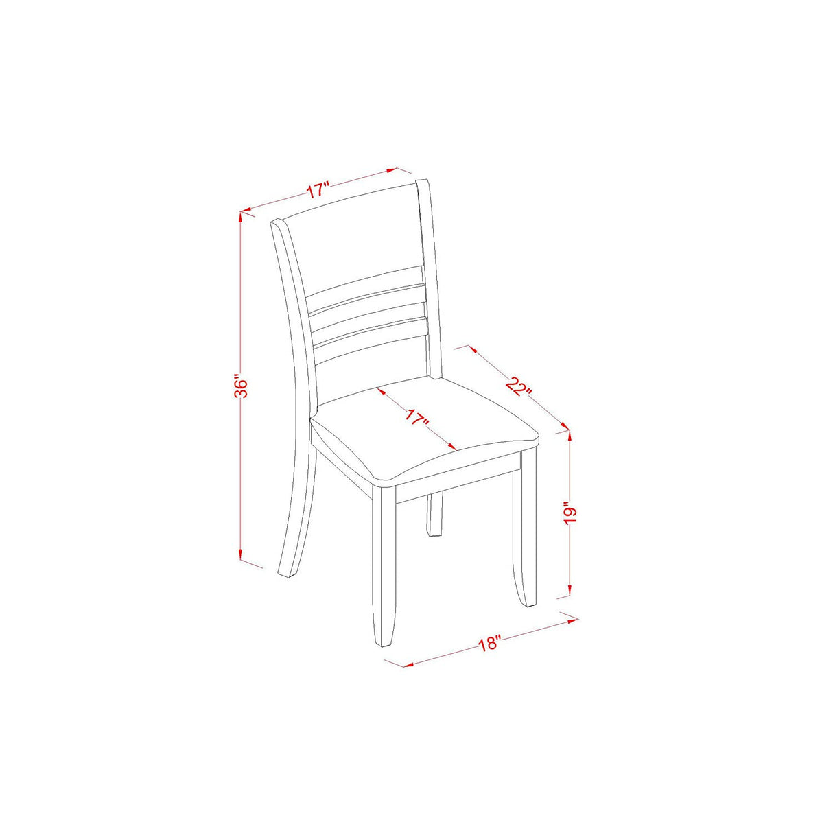 East West Furniture LYFD7-CAP-LC Lynfield 7 Piece Dining Room Furniture Set Consist of a Rectangle Kitchen Table with Butterfly Leaf and 6 Faux Leather Upholstered Chairs, 36x66 Inch East West Furniture