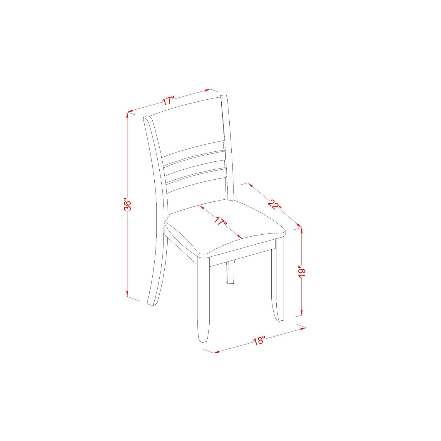 East West Furniture LYFD7-CAP-LC Lynfield 7 Piece Dining Room Furniture Set Consist of a Rectangle Kitchen Table with Butterfly Leaf and 6 Faux Leather Upholstered Chairs, 36x66 Inch - WoodArtSupply