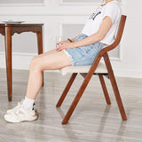 Ball & Cast Upholstered Set of 2, Kitchen Dining w/Solid Wood Frame, Portable Activity Chair, Easy Folding, Carry & Storage, Taupe & Walnut, 18" Seat Height Ball & Cast