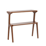 COZYMATIC Fadzai Solid Wood Console Table, Couch Table, Accent Sofa Table with Storage Shelf for Entryway, Hallway, Living Room, Bedroom, Office (Cherry) COZYMATIC