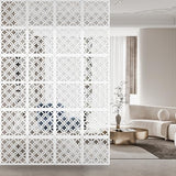Boshen 24PCS Hanging Room Divider Wall Screen Panel Room Divider Panels Privacy Screen Divider Home Decor for Living Room Bedroom Home Office Restaurant Decor-Window Flower Boshen