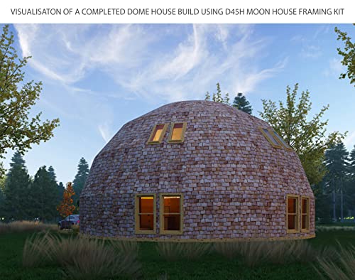 45 ft Wooden Dome Frame Kit – Large Geometric Timber Structure System | Prefabricated Architectural Dome Frame Components