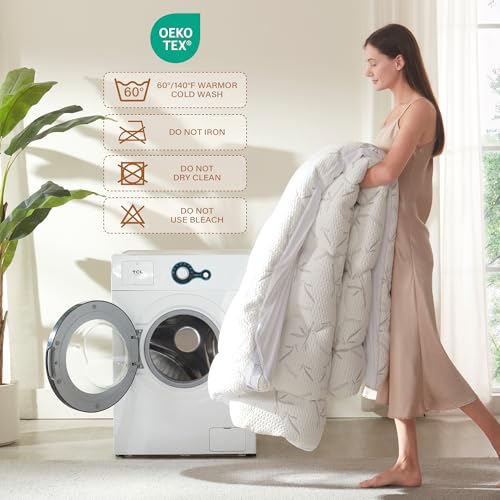 PRIMESOFT 100% Waterproof King Size Mattress Topper, Thick Pillow Top Mattress Pad，Up to 21 Inch Deep Pocket,Soft Breathable Mattress Pad for Back Pain, Protector Cover(White) Primesoft