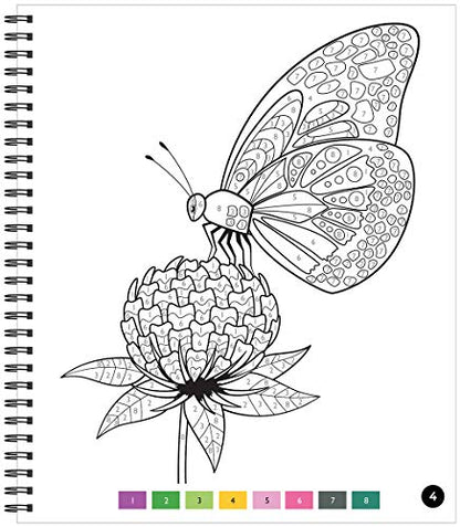 Brain Games - Color by Number: Butterflies