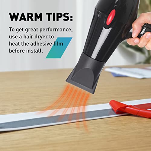 FCSOTSPS Garage Door Seal Top and Sides, 36Feet Universal White Garage Door Weather Stripping Replacement, Adhesive Backed Rubber Garage Door Trim Seal Strip FCSOTSPS