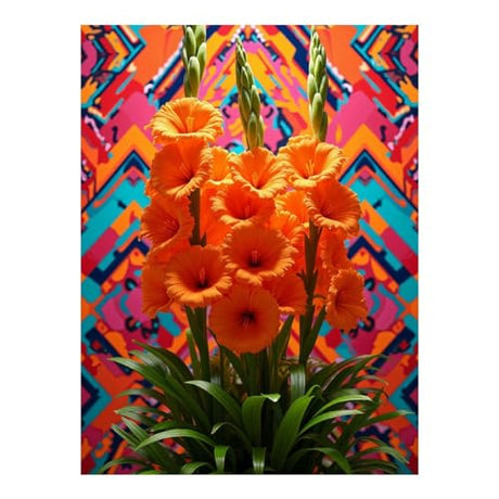 TZTTZT Diamond Art Kits for Adults - Orange Blossom Kaleidoscope Garden Diamond Painting Kits for Adults Beginner, Frameless Diamond Painting Craft for Home Wall Decor TZTTZT
