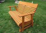 Kilmer Creek Rustic Finished 4' Cedar Porch Glider, Amish Crafted Kilmer Creek