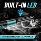 Seesii 3/8" Long Neck Ratchet Wrench, 40Ft-lbs 6" Extended Cordless Ratchet Wrench Kit w/ 2x2.0Ah Batteries & Fast Charge, 220RPM Variable Speed Ratcheting Wrench w/ 7 Sockets, RT400B Seesii