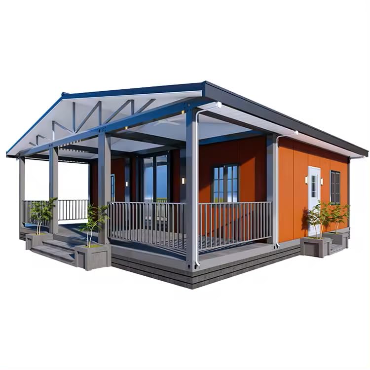 20ft/40ft Prefab Boxable Container House: Versatile Layouts with two Bedrooms, Kitchen, Living Room, Bathroom and Balcony