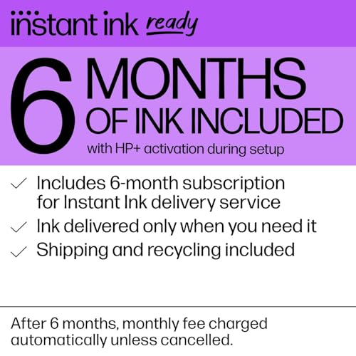 HP DeskJet 2755e Wireless Color inkjet-printer, Print, scan, copy, Easy setup, Mobile printing, Best-for home, 3 months of Instant Ink included,white HP