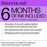 HP DeskJet 2755e Wireless Color inkjet-printer, Print, scan, copy, Easy setup, Mobile printing, Best-for home, 3 months of Instant Ink included,white HP