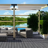 Wilkblck Woodwork Pergola Kit - Elevated Wood Stand T Brackets - Modular Sizing Pergola Brackets Hardware for 4 x 4 Lumber, 2 Pack Wilkblck