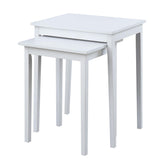 Convenience Concepts American Heritage Nesting End Tables, White Convenience Concepts