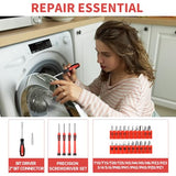 39 Piece All Purpose Household Red Tool Kit Small Basic Home Tool Set with Toolbox Great for Home, Garage, Office and College Dormitory Use, DIY and Crafts HANGYING