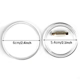 BUYGOO 30Pack 2.4 inch Clear Button Pins Make Your Own Buttons Picture Button Pin Acrylic Design Button Badge Clear Picture Buttons Badges Kit for DIY Crafts BUYGOO