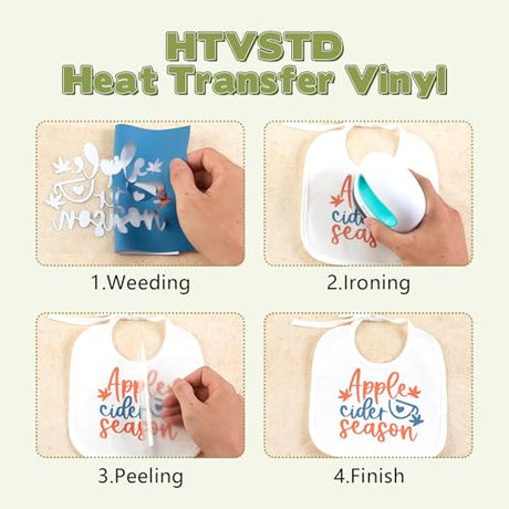 HTVSTD Boho Heat Transfer Vinyl -22 Sheets 12 * 10inches Patterned HTV Vinyl Dark Boho Iron on Vinyl for T-Shirts DIY Fashion HTVSTD