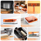 TOOCAA NOVA 20W AI Smart Laser Engraver with 5MP Camera & Auto Focus, Air Assist, Class 1 Fully Enclosed Safety, Dual Channel Exhaust, Plug-and-Play Portable Desktop for Home & Business TOOCAA