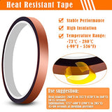 selizo Heat Tape High Temp Tape and Teflon Sheet for Vinyl Heat Press, Sublimation Heat Resistant selizo