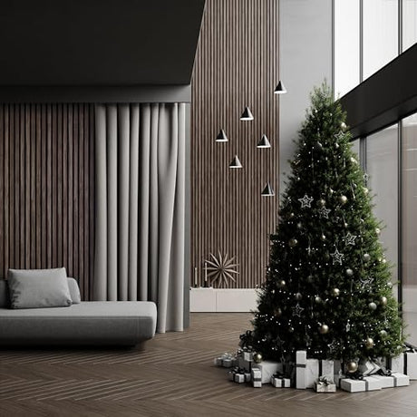 2-Pack Acoustic Wood Wall Panels - Wood Slat Wall Panels for Interior Wall Decor - Soundproof Wood Panels for Wall - Slat Wall Paneling - Wood Paneling for Walls and Ceilings COREMINDED