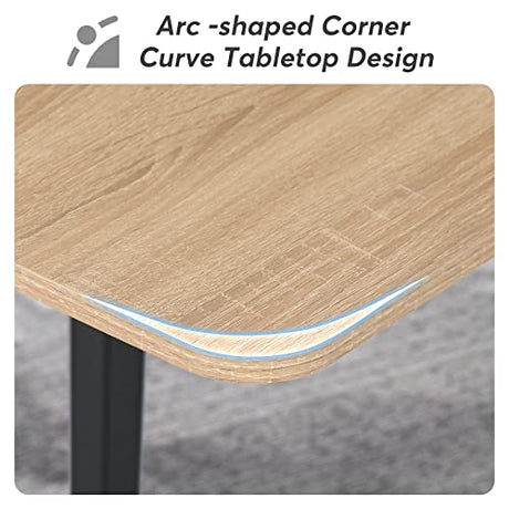 LITTLE TREE 6 FT Conference Room Table, 70.86L x 35.43W x 29.52H Inches Boat Shaped Meeting Seminar Boardroom Table LITTLE TREE