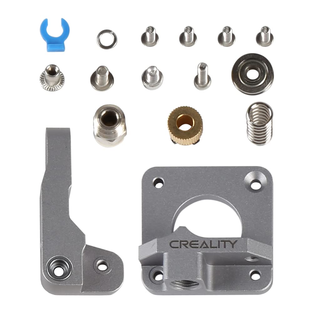 Creality 3D Printer Extruder Kit, Ajustable Extrusion Force, High Quality Metal Extruder Feeder Kit, for Ender-3/Ender-3 Pro/Ender-3S/Ender-3 V2/Ender-3 Max/CR-10/CR-10S (Grey) Creality