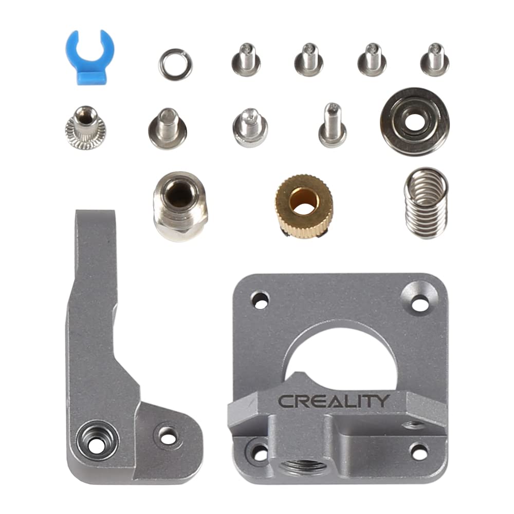 Creality 3D Printer Extruder Kit, Ajustable Extrusion Force, High Quality Metal Extruder Feeder Kit, for Ender-3/Ender-3 Pro/Ender-3S/Ender-3 V2/Ender-3 Max/CR-10/CR-10S (Grey) - WoodArtSupply