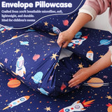 CIMVI Twin Sheets Set for Boys Space Rocket Universe Bed Sheets for Kids 3 Pieces Soft Microfiber Bed Sets with Deep Pocket Cartoon Bedding for Children Kids (Space, Twin) CIMVI