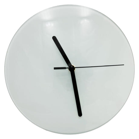 QOMOLANGMA 20pcs Sublimation Blank Photo Frame 7.8 in Round Glass Photo Frame Clock Tempered Glass Clock for Heat Press Transfer Blank DIY Picture Wall Frame Poster QOMOLANGMA