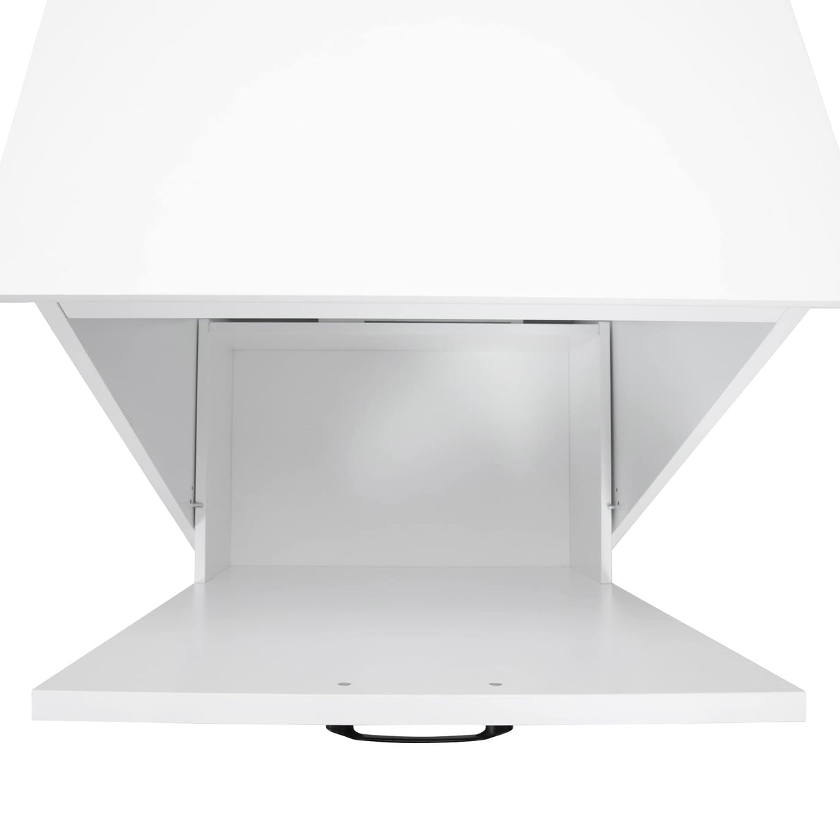 Sardoxx Wooden Tilt Out Trash Cabinet Kitchen Trash Can Rack Garbage Recycling Bucket Kitchen Cabinet, Hidden Garbage Cabinet with Angle Adjustable Door, Holds 13 Gallons, White Sardoxx