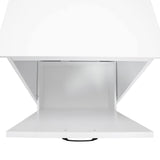 Sardoxx Wooden Tilt Out Trash Cabinet Kitchen Trash Can Rack Garbage Recycling Bucket Kitchen Cabinet, Hidden Garbage Cabinet with Angle Adjustable Door, Holds 13 Gallons, White Sardoxx