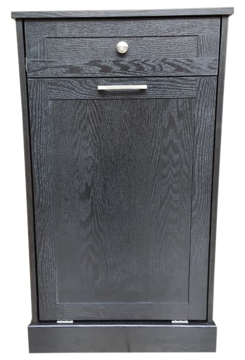 Northwood Calliger Tilt Out Trash Bin Cabinet or Tilt Out Laundry Hamper - Wooden Cabinet Trash Can to Hide Trash, add Countertop Space, Keep Pets Out! Now Easier Assembly! - WoodArtSupply