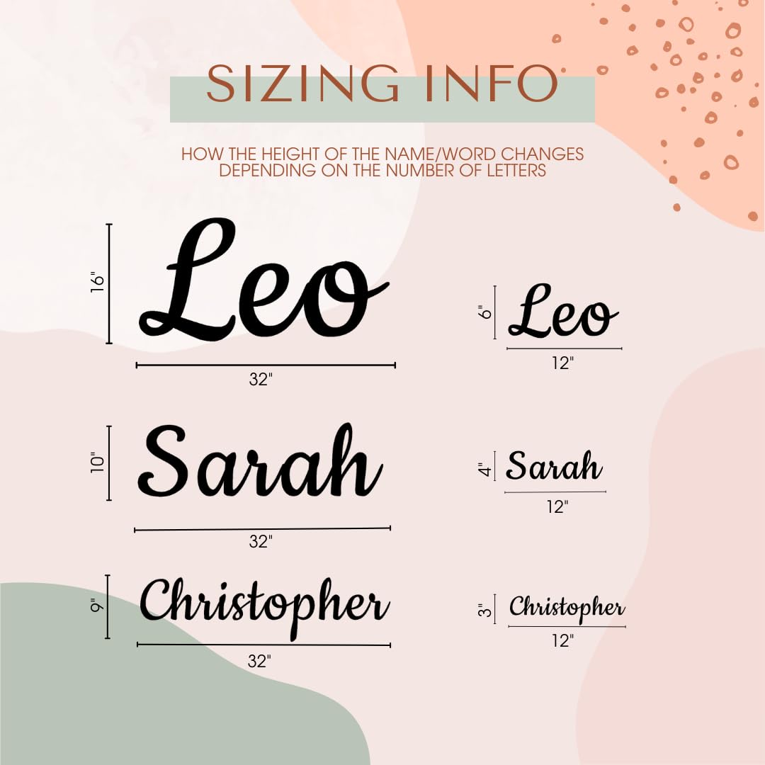 Name Sign for Nursery Wooden Name Plaque Baby Girl Wall Decor Boys Room Nameplate Birthday Laser Cut Letters Sign Grib Newborn Gift Pabawa